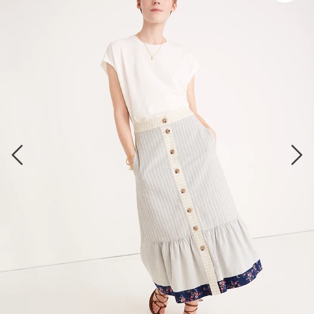 Madewell x The New Denim Project Patchwork Skirt Size 2